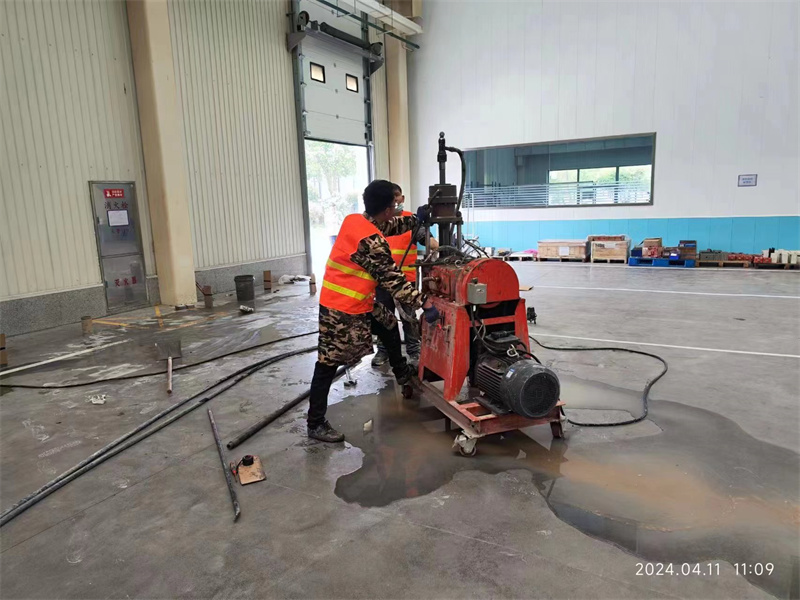 偏关厂房地面下沉塌陷注浆加固施工